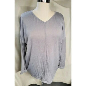 ZANZEA GRAY SILVER LIGHT WEIGHT SWEATER PLUS SIZE 4X